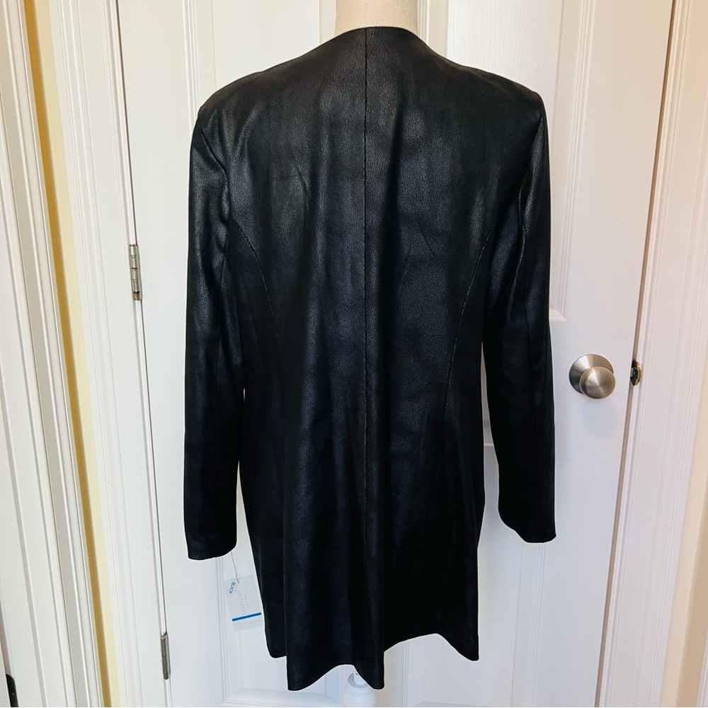 NEW INSIGHT TEXTURED FAUX LEATHER JACKET - Picture 7 of 13